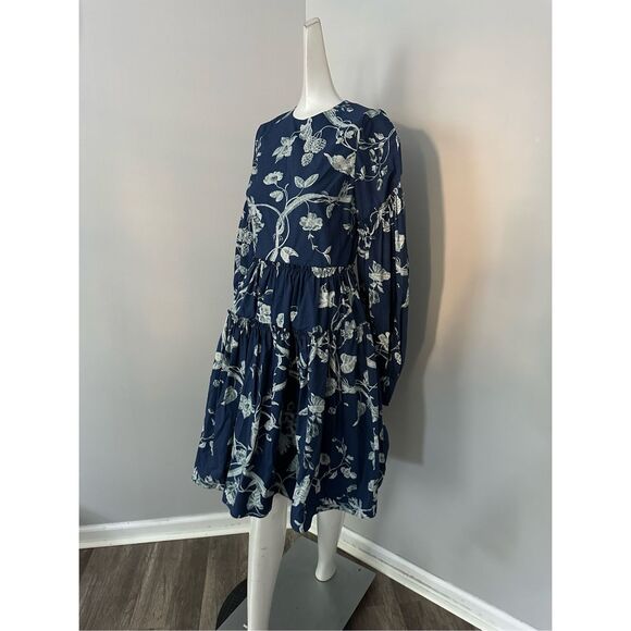 ERDEM Tiered floral-print cotton-poplin mini dress - Picture 5 of 11